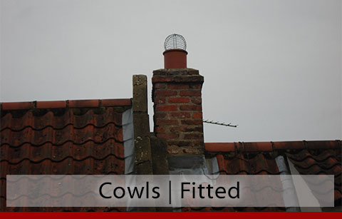Rooney's Chimney Cleaning will fit a chimney cowl to the top of a chimney pot to enhance or improve the basic function of the chimney pot or chimney flue and is used to stop bird entry, stop rain entry, increase updraft, stop downdraught and act as a spark arrestor. Phone 0873890670