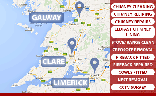 We line chimney with Eldfast Chimney Lining in Clare, Limerick and Galway. Call Cathal Rooney on 0873890670.